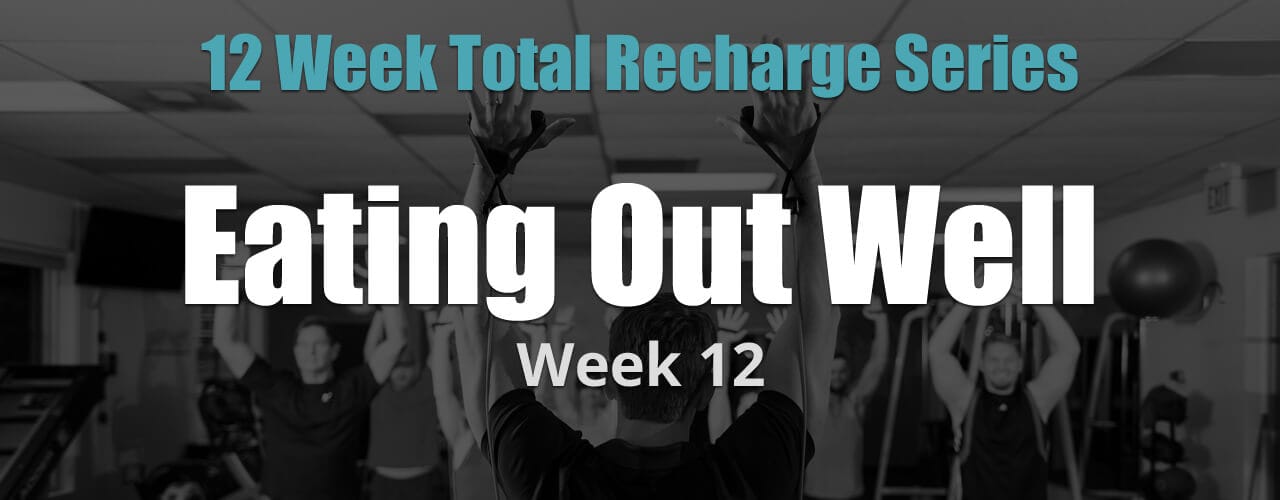 12 Weeks Total Recharge: Week 12 - Eating Out Well